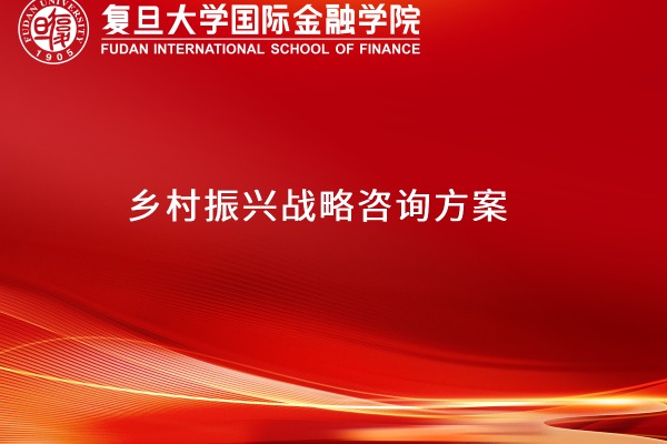 乡村振兴战略咨询方案