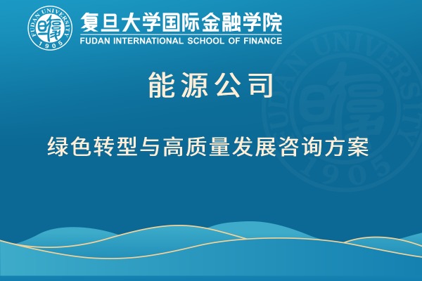 能源公司绿色转型与高质量发展咨询方案