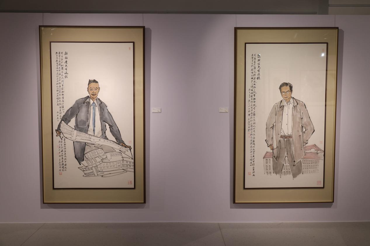 “旦复旦兮・正谊明道・逍遥山水”顾平中国画作品展复旦上医站开幕