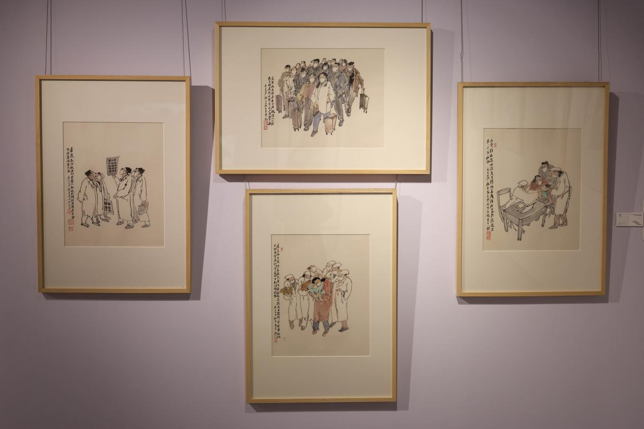 “旦复旦兮・正谊明道・逍遥山水”顾平中国画作品展复旦上医站开幕